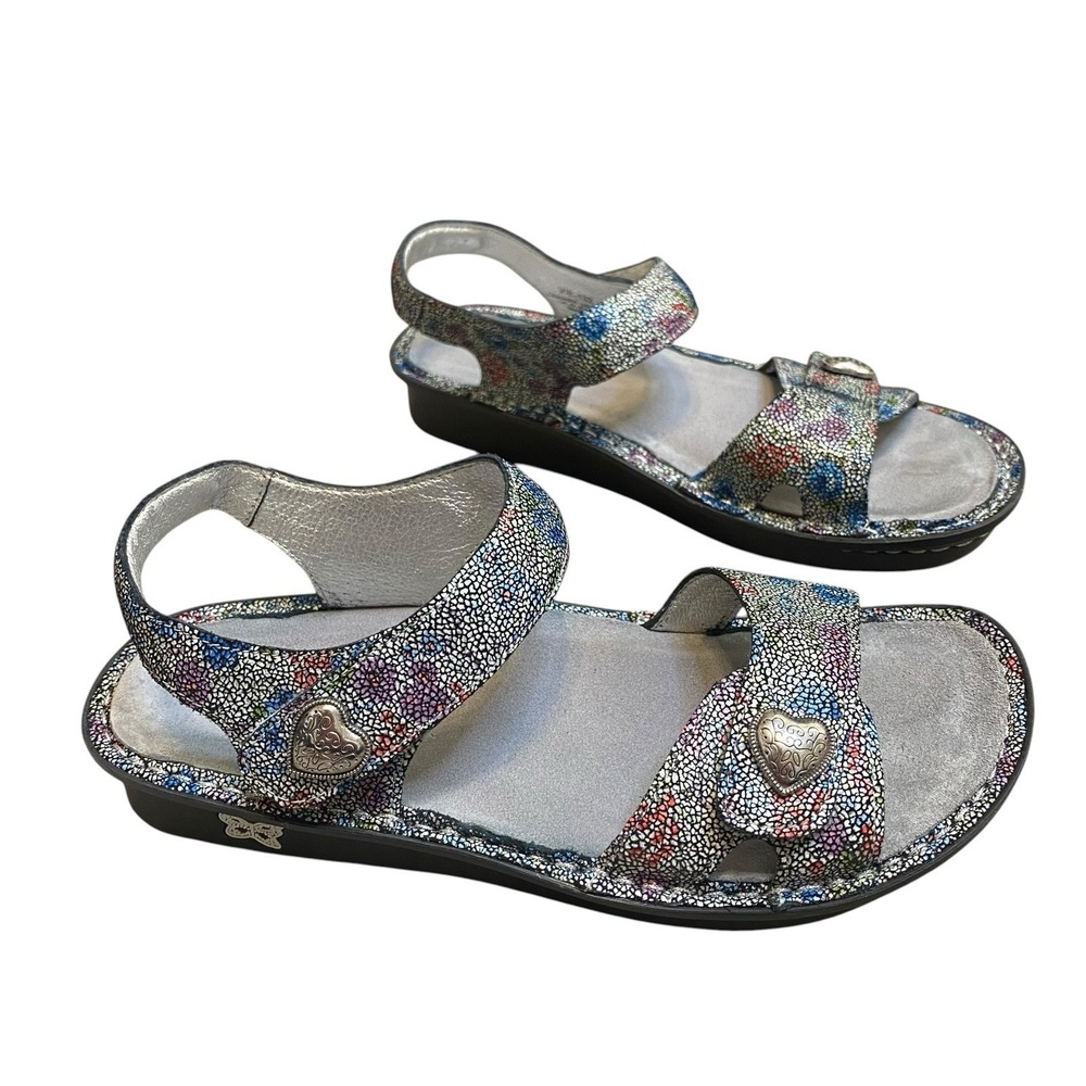Alegria Slingback Sandals Size 7M EU 37 Open Toe Platform Comfort Workwear